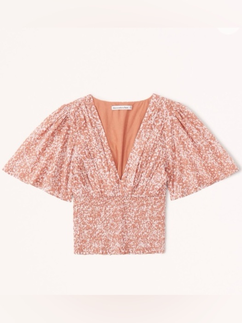 Abercrombie & Fitch Flutter Sleeve Top, M